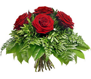 Ankara Ayaş çiçek mağazası , çiçekçi adresleri 5 adet kırmızı gülden buket